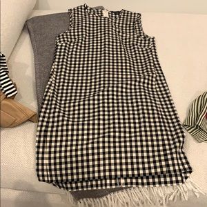 Theory gingham mini dress